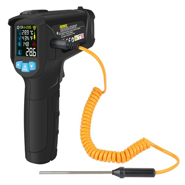 IR02C Digital IR Pyrometer Thermometer and Humidity Tester -50C to 800C