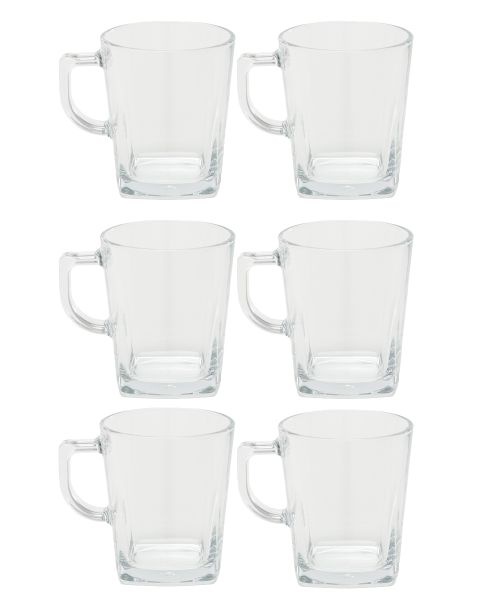 George &amp; Mason - Carre Coffee Mug with Handle - Set of 6