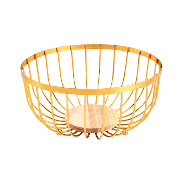 Nordic Iron Art Fruit Plate Living Room Home Tea Table Storage Basket