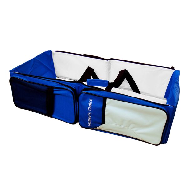 Diaper Bag &amp; Changing Station - Blue image