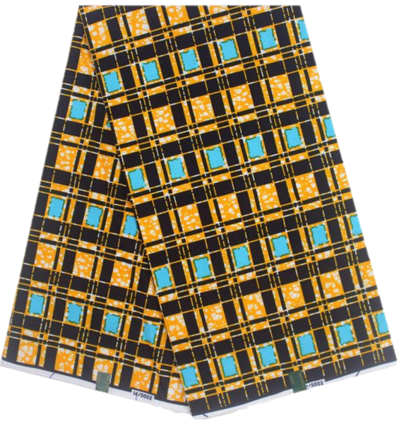 Vlisco Hollandaise Wax-Blue Ponte Ankara Fabric