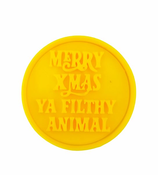 Hubbe Cookie Cutter - Merry Xmas Ya Filthy Animal