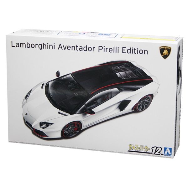 Aoshima 06121 1/24 '14 Lamborghini Aventador Pirelli Edition