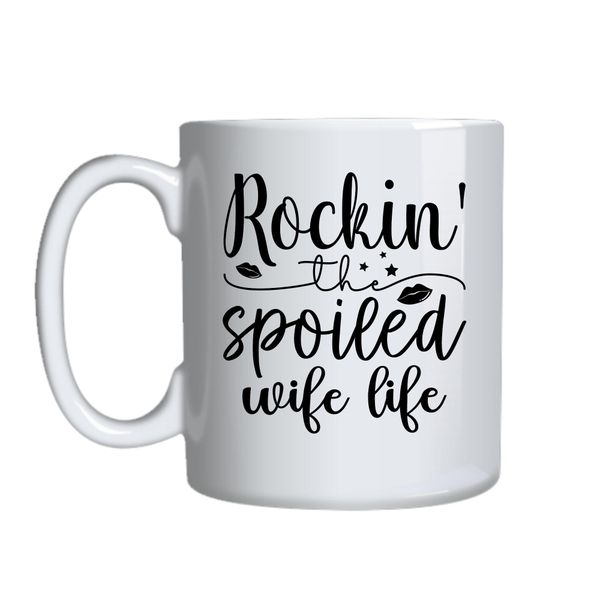 Wife Life Coffee Mugs Trendy Funny Marriage Lovers Graphic Cup Present 046