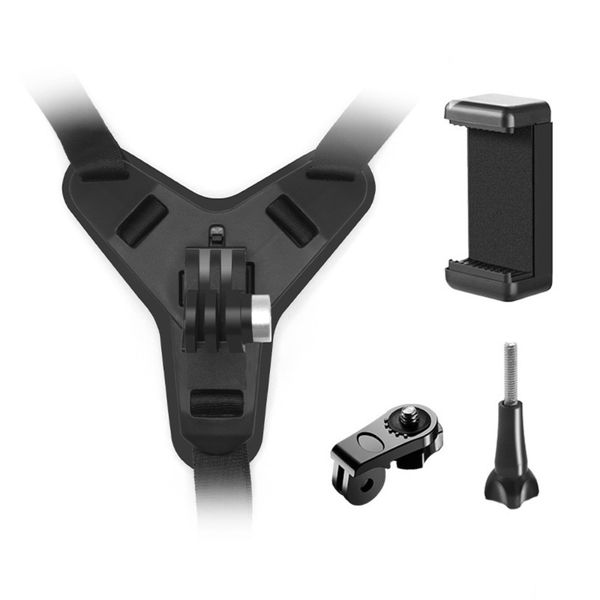 Motorcycle Helmet Mount Cradle Camera Riding Chin Strap Mount for GoPro