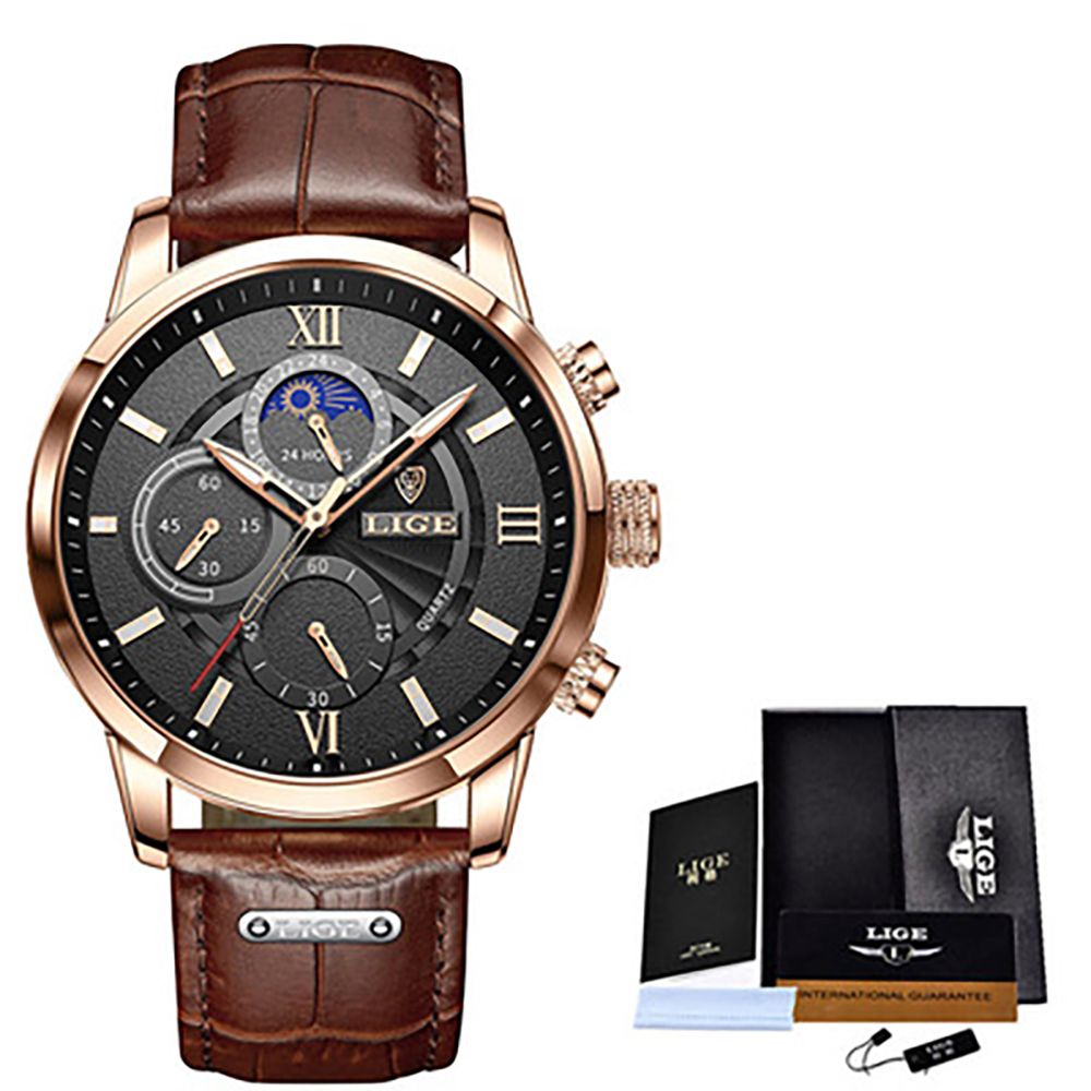 LIGE Moon Phase Men's Sports Watch Buy Online in South Africa