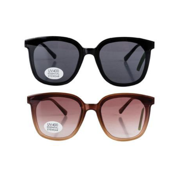 Essential Wear- Oversized Cat Eye Sunglasses - Set of 2