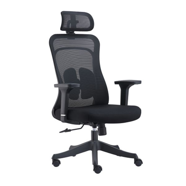 Mesh Ergonomic office chair breathable back-black