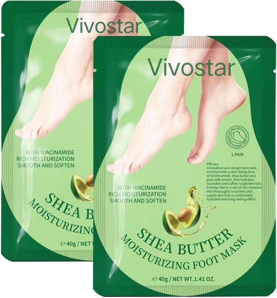 Moisturizing Foot Mask with Shea Butter and Goat Milk