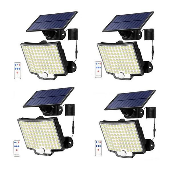 4-Piece Outdoor Solar Pendant Light Motion Sensor Light