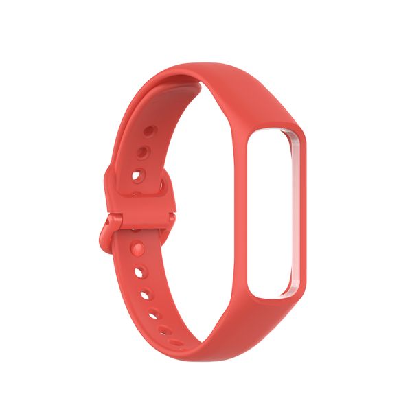 Silicone Strap Compatible With Samsung Galaxy Fit 2 - Red
