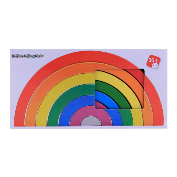 7 Pieces Of Rainbow Building Blocks