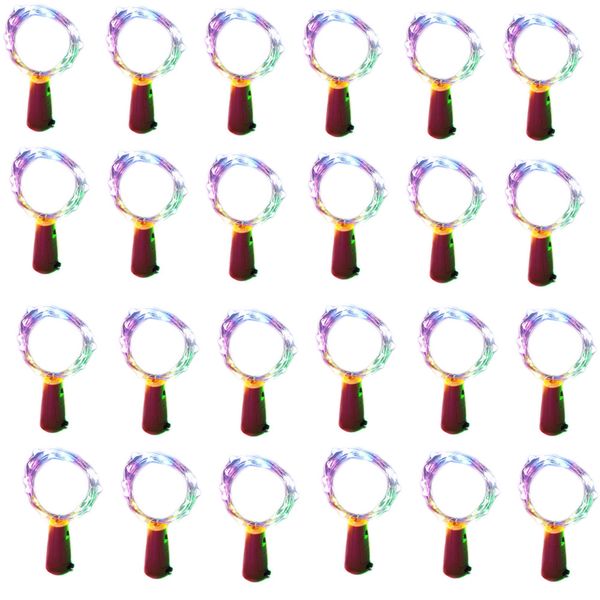 Wine Bottle Cork Lights String Fairy Lights - Pack Of 24