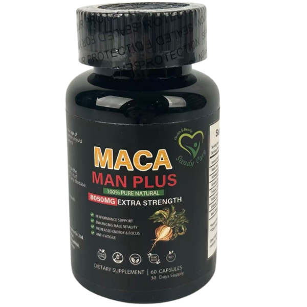 Sandy Care Extra Strength Maca Root for Energy &amp; Enhancing Men's Vitality