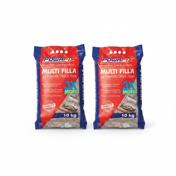 Powafix 10kg Multi Filla All Purpose Crack Filler for Walls &amp; - 2 Pack