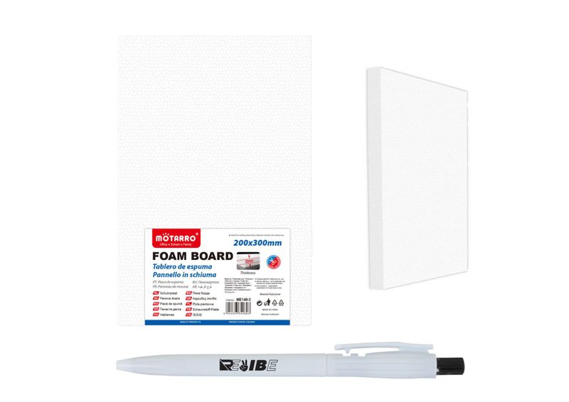 Arts and Crafts Rectangular Foam Board for Art Projects with ReVibe Pen