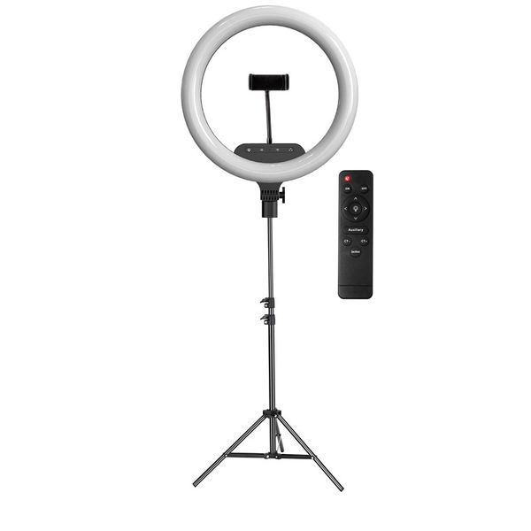 Professional 14 Inch Ring Light with 2M Tripod Remote and Phone Holder