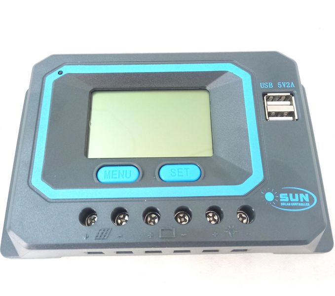 SUN - Solar Charge Controller PWM LCD/USB 12/24V 40Amps