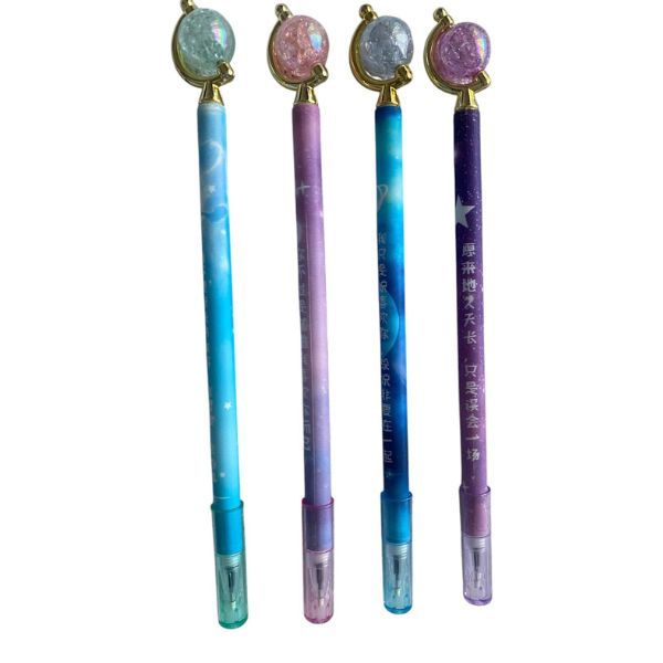 4 Piece Glass Ball Fancy Pen Set