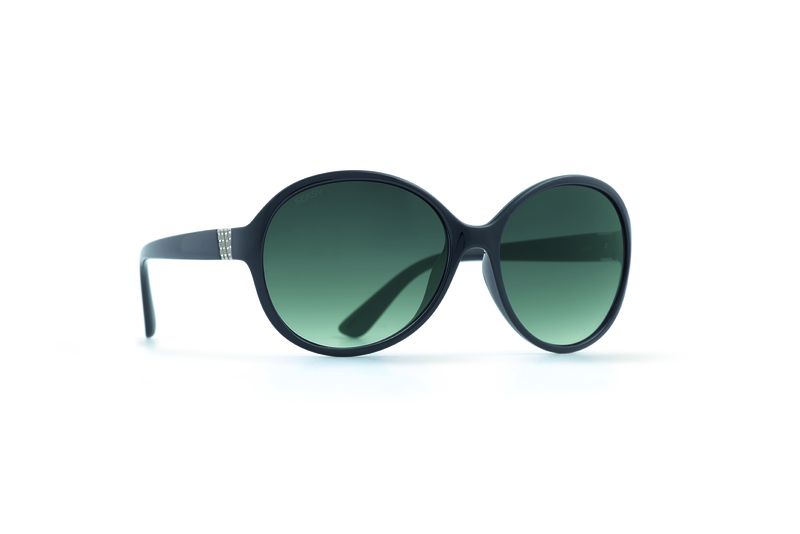 Seksy Oversized Sunglasses - Black/Green