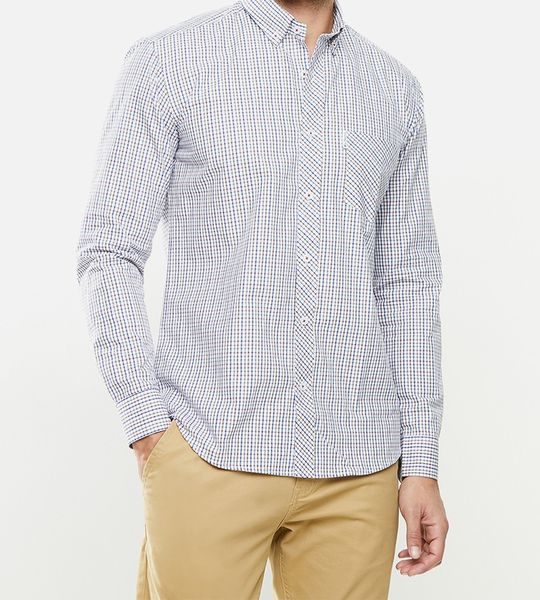 Men's Ben Sherman Small Check Shirt - Red