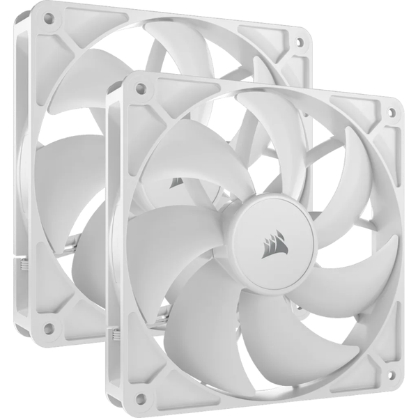 Corsair RS140 Computer Box Fans - 140mm PWM PC Case Fan - White Dual Pack