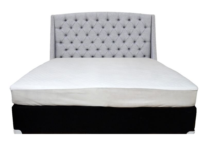 Rey's Fine Linen - Quilted Waterproof Mattress Protector - White