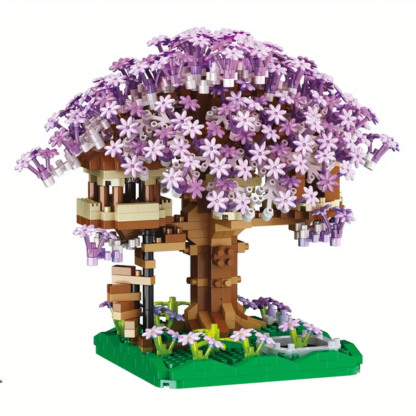Cherry Blossom Bonsai Building Blocks Set 1104+ Pieces Home Decor Gift