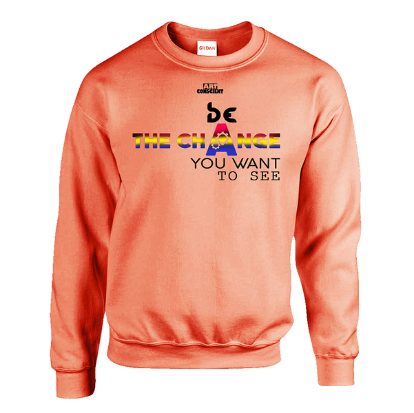 Be the Change You Want to See Hoodie, Peach