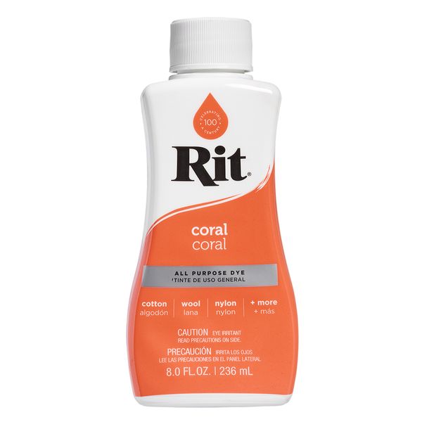 Rit All-Purpose Liquid Dye - Coral 236ml