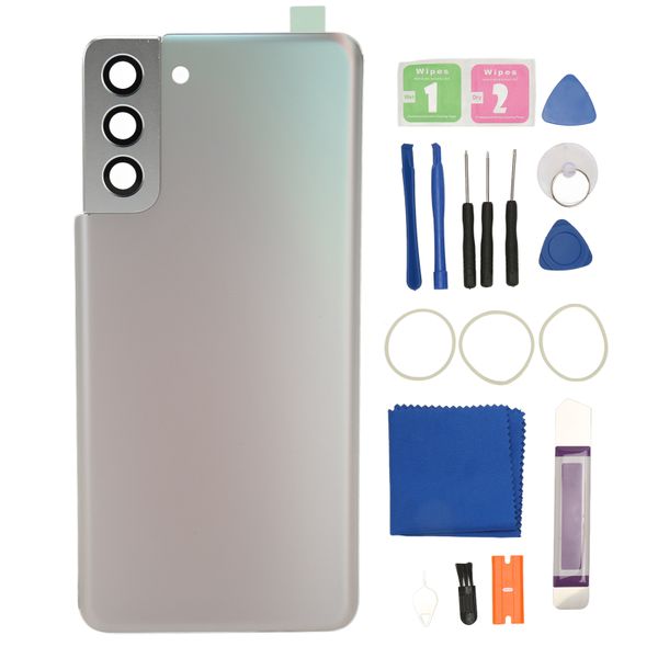 Galaxy S21+ Back Glass, Silver, w/ Camera Lens
