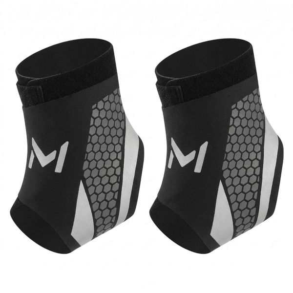 Porston 2-Pack Gray Ankle Brace &amp; Stabilizer for Men &amp; Women