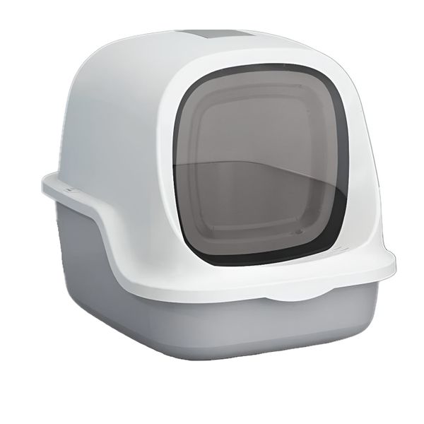 WigWagga - Low Odour Enclosed Cat Toilet Litter Box - 38cm x 49cm x 39cm