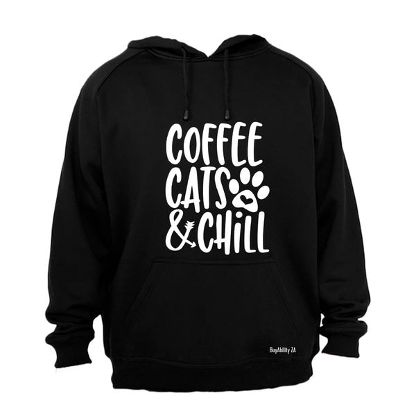 Coffee Cats Chill - Hoodie