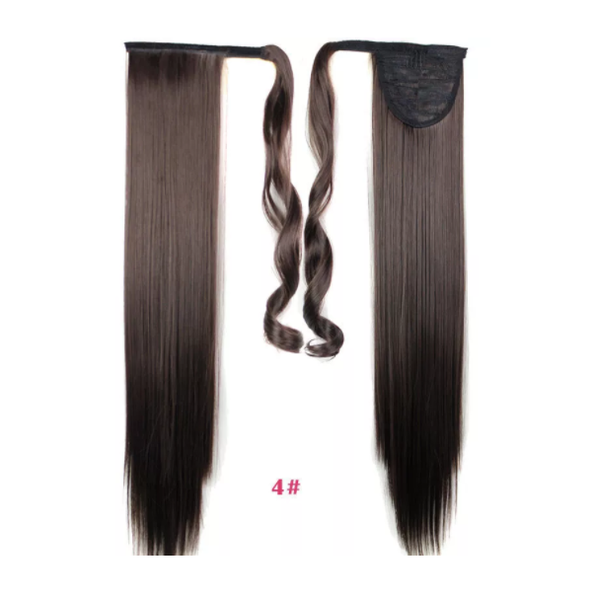 Ponytail Extension Wraparound Dark Brown