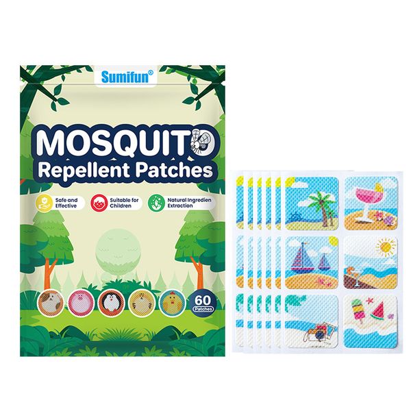 Mosquito Repellent Patches - 60Pcs, Natural Protection for Babies &amp; Kids