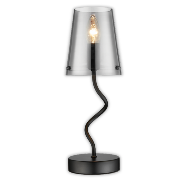Brightstar TL823 Matt Black Table Lamp