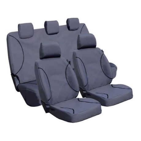 Custom Dna Grey Compatible With Ford Ranger Front and Rear Seat