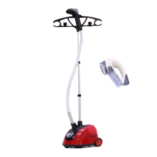 Standing Steam Iron - Electric Ironing Steamer &amp; Lint Remover
