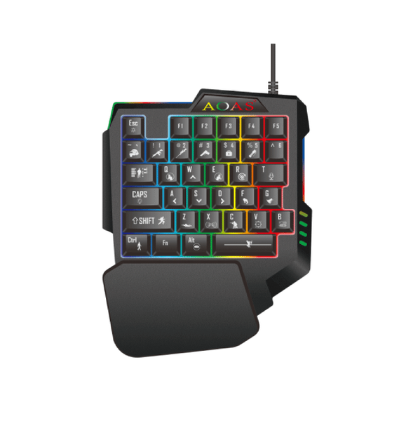 One Handed RGB Gaming Keyboard