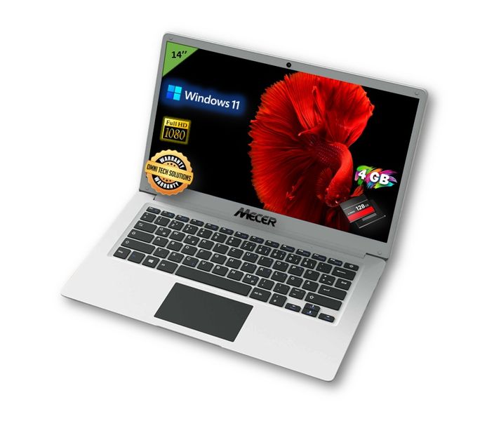 Mecer Notebook Celeron 14" Inch 4GB 128GB+500GB advanced technology-laptops