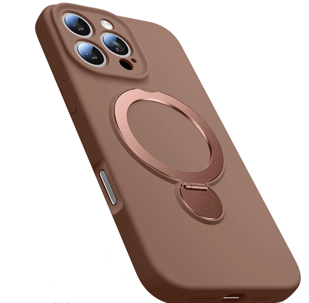 Phone Case Compatible with iPhone 16 Pro Max360 Rotating Bracket Silicone