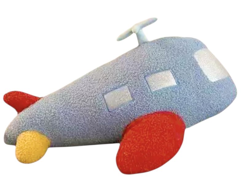 Plush Aeroplane Pillow Cushion - Large 60cm
