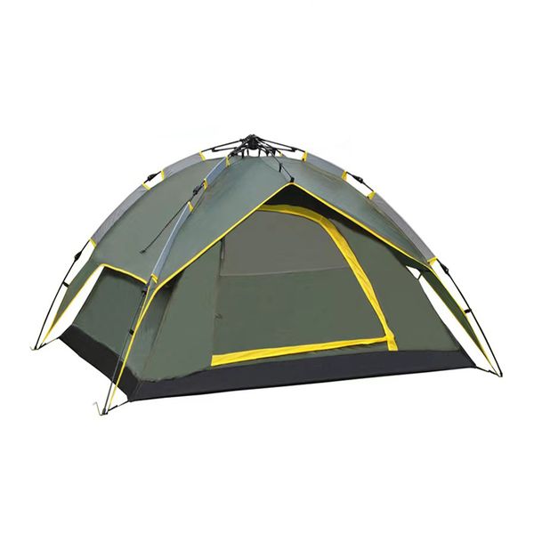 Tent-003-G, 3~4 Sleper 2 in 1 Tent-Green