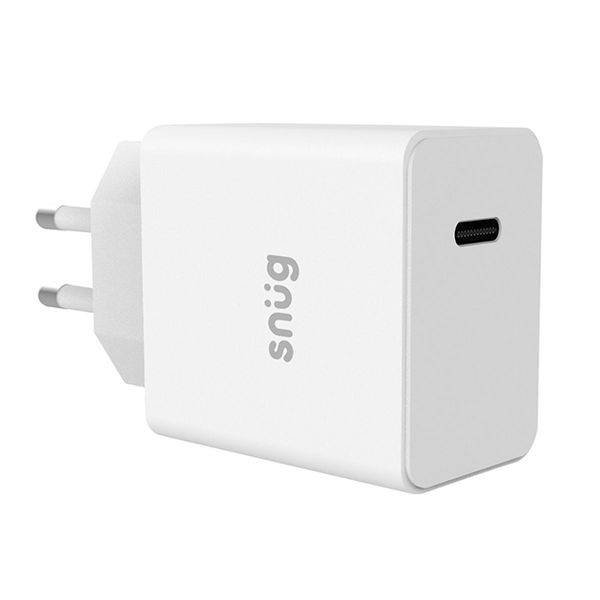 Snug 1 Port PD Wall Charger - White