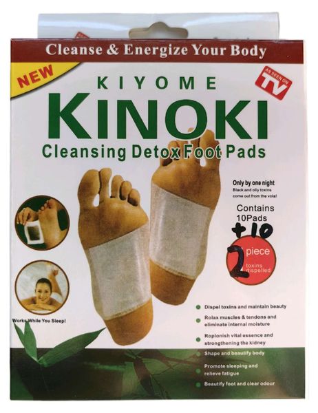 Kinoki Detox Foot Pads x 2 packs in one box (20 pads)