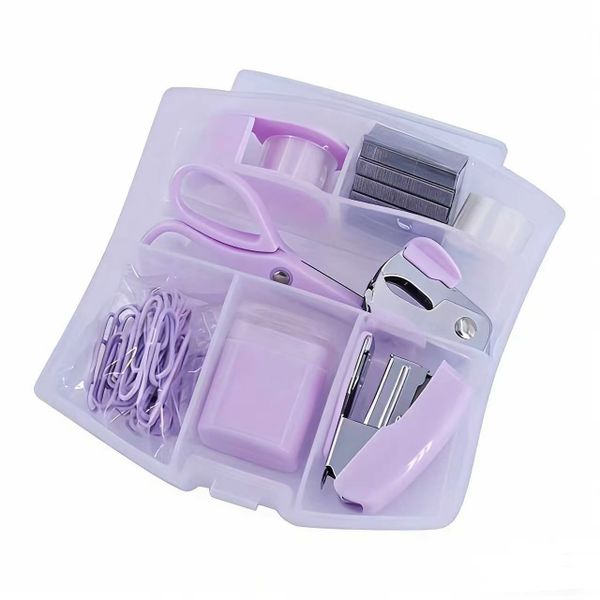 8Pcs Cute Mini Stapler Set Binding Machine for Students &amp; Office