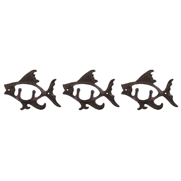 Fish Ocean Series Cast Iron Towel Hanger Hook For Hat Key Coats