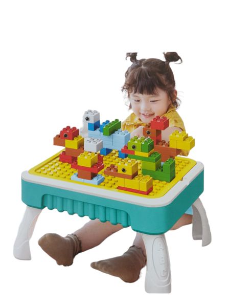 3 in 1 Multi-Play Table with Building Blocks