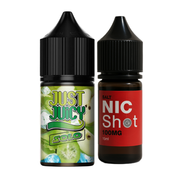 The Hidden Cloud Just Juicy Solo Green Apple 50mg 30ml Longfill Kit